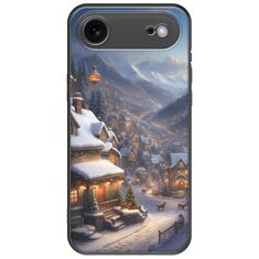 Cozy Christmas Village iPhone Air Black TPU (Μαύρη Σιλικόνη)
