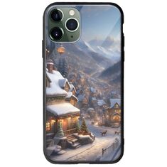 Cozy Christmas Village iPhone 11 Pro Groove TPU (Tempered Glass και TPU)