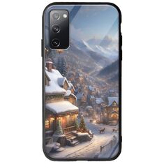 Cozy Christmas Village Samsung Galaxy S20 Groove TPU (Tempered Glass και TPU)