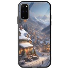 Cozy Christmas Village Samsung Galaxy S20 Plus Groove TPU (Tempered Glass και TPU)