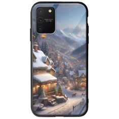 Cozy Christmas Village Samsung Galaxy S10 Lite Groove TPU (Tempered Glass και TPU)