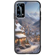 Cozy Christmas Village Huawei P40 Groove TPU (Tempered Glass και TPU)