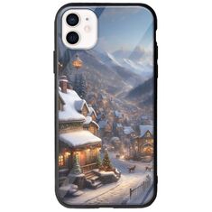 Cozy Christmas Village iPhone 12 mini Groove TPU (Tempered Glass και TPU)