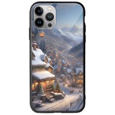 Cozy Christmas Village iPhone 12 Pro Max Groove TPU (Tempered Glass και TPU)