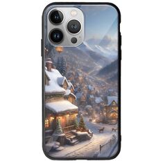 Cozy Christmas Village iPhone 13 Pro Max Groove TPU (Tempered Glass και TPU)
