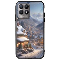 Cozy Christmas Village Realme 8i Groove TPU (Tempered Glass και TPU)