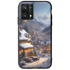 Cozy Christmas Village Realme 9 Pro Plus Groove TPU (Tempered Glass και TPU)
