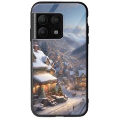 Cozy Christmas Village OnePlus 10 Pro Groove TPU (Tempered Glass και TPU)