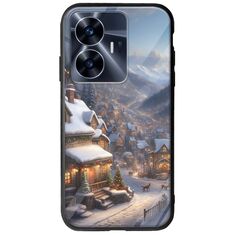 Cozy Christmas Village Realme C55 Groove TPU (Tempered Glass και TPU)