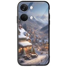 Cozy Christmas Village OnePlus Nord 3 5G Groove TPU (Tempered Glass και TPU)