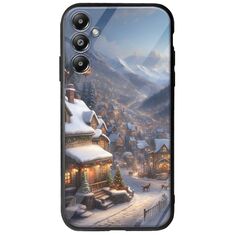 Cozy Christmas Village Samsung Galaxy A05s Groove TPU (Tempered Glass και TPU)