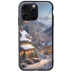 Cozy Christmas Village iPhone 16 Pro Max Groove TPU (Tempered Glass και TPU)