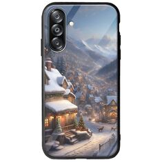 Cozy Christmas Village Samsung Galaxy A26 5G  Groove TPU (Tempered Glass και TPU)
