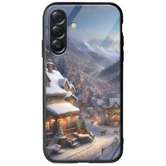 Cozy Christmas Village Samsung Galaxy A56 5G Groove TPU (Tempered Glass και TPU)