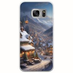 Cozy Christmas Village Samsung Galaxy S6 Flexible TPU (Διάφανη Σιλικόνη)