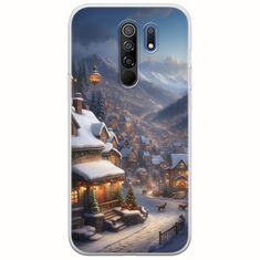 Cozy Christmas Village Xiaomi Redmi 9 Flexible TPU (Διάφανη Σιλικόνη)