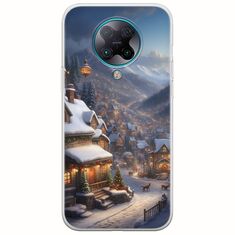 Cozy Christmas Village Xiaomi Poco F2 Pro Flexible TPU (Διάφανη Σιλικόνη)