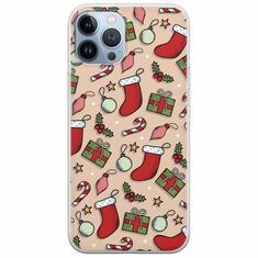 Cute Xmas iPhone 12 Pro Flexible TPU (Διάφανη Σιλικόνη)