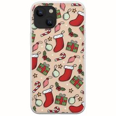 Cute Xmas iPhone 14 Plus Flexible TPU (Διάφανη Σιλικόνη)