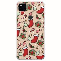 Cute Xmas Google Pixel 4a 4G Flexible TPU (Διάφανη Σιλικόνη)