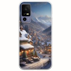 Cozy Christmas Village TCL 40R 5G Flexible TPU (Διάφανη Σιλικόνη)