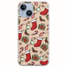 Cute Xmas iPhone 15 Flexible TPU (Διάφανη Σιλικόνη)