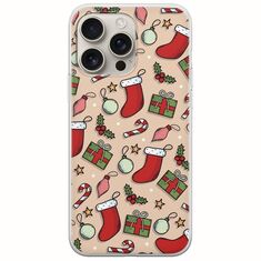 Cute Xmas iPhone 16 Pro Flexible TPU (Διάφανη Σιλικόνη)