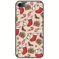 Cute Xmas iPhone 8 Black TPU (Μαύρη Σιλικόνη)