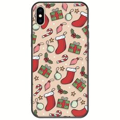 Cute Xmas iPhone XS Max Black TPU (Μαύρη Σιλικόνη)