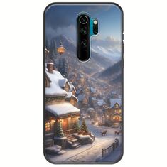 Cozy Christmas Village Xiaomi Redmi Note 8 Pro Black TPU (Μαύρη Σιλικόνη)
