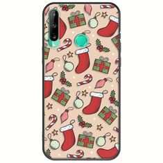 Cute Xmas Huawei P40 Lite E Black TPU (Μαύρη Σιλικόνη)