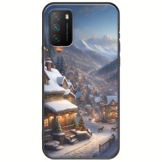 Cozy Christmas Village Xiaomi Poco M3 Black TPU (Μαύρη Σιλικόνη)