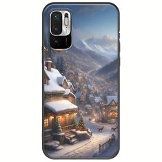Cozy Christmas Village Xiaomi Redmi Note 10 5G Black TPU (Μαύρη Σιλικόνη)