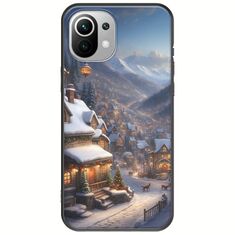Cozy Christmas Village Xiaomi Mi 11 Lite / 11 Lite NE / 5G Black TPU (Μαύρη Σιλικόνη)