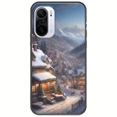 Cozy Christmas Village Xiaomi Poco F3 Black TPU (Μαύρη Σιλικόνη)