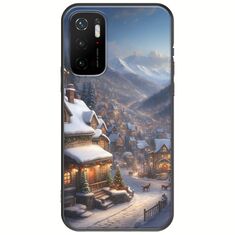 Cozy Christmas Village Xiaomi Poco M3 Pro 5G Black TPU (Μαύρη Σιλικόνη)