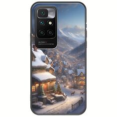 Cozy Christmas Village Xiaomi Redmi 10 Black TPU (Μαύρη Σιλικόνη)