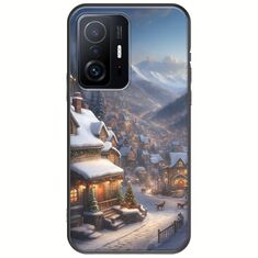 Cozy Christmas Village Xiaomi 11T / 11T Pro Black TPU (Μαύρη Σιλικόνη)