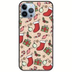 Cute Xmas iPhone 12 Pro Black TPU (Μαύρη Σιλικόνη)