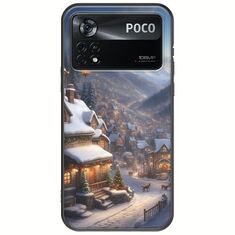 Cozy Christmas Village Xiaomi Poco X4 Pro 5G Black TPU (Μαύρη Σιλικόνη)