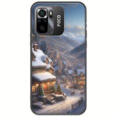 Cozy Christmas Village Xiaomi Poco M5s Black TPU (Μαύρη Σιλικόνη)