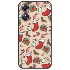 Cute Xmas Oppo A17 Black TPU (Μαύρη Σιλικόνη)
