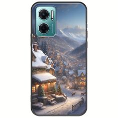 Cozy Christmas Village Xiaomi Redmi 10 5G Black TPU (Μαύρη Σιλικόνη)