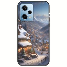Cozy Christmas Village Xiaomi Redmi Note 12 4G Black TPU (Μαύρη Σιλικόνη)
