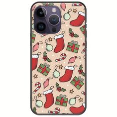Cute Xmas iPhone 15 Pro Black TPU (Μαύρη Σιλικόνη)