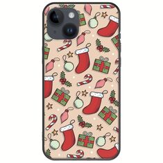 Cute Xmas iPhone 15 Plus Black TPU (Μαύρη Σιλικόνη)
