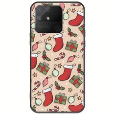 Cute Xmas Realme Narzo 50A Black TPU (Μαύρη Σιλικόνη)