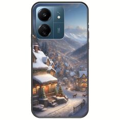 Cozy Christmas Village Xiaomi Poco C65 Black TPU (Μαύρη Σιλικόνη)