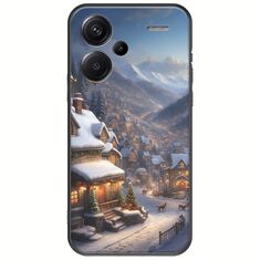Cozy Christmas Village Xiaomi Redmi Note 13 Pro Plus 5G Black TPU (Μαύρη Σιλικόνη)