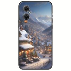 Cozy Christmas Village Xiaomi Poco M4 5G Black TPU (Μαύρη Σιλικόνη)